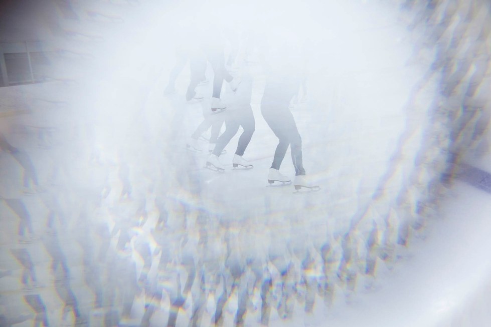 kelidescope of ice skating images